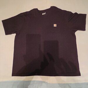 Carhartt Men's Black Short Sleeve Tee with Pocket 3XL XXXL 100% cotton